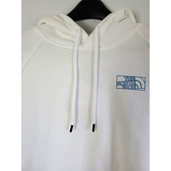 The North Face Hoodie Pullover Womens Large Graphic Never Stop Exploring White - Picture 8 of 13